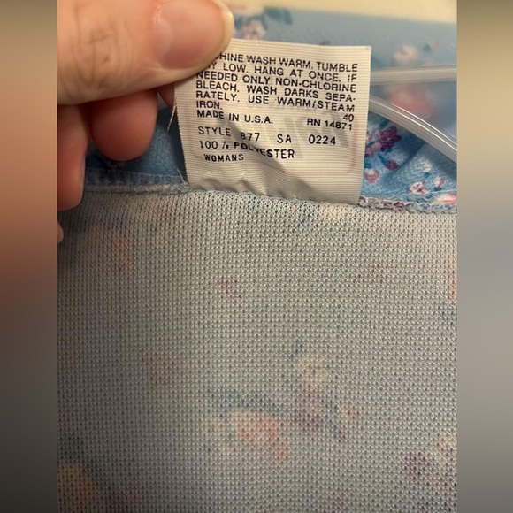 Floral Shirley Polyester Button Down - Picture 3 of 3